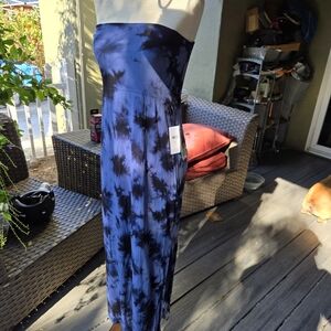 Splendid Blue Tie-Dye Strapless Maxi Skirt/ Dress, Size Small, NWT!